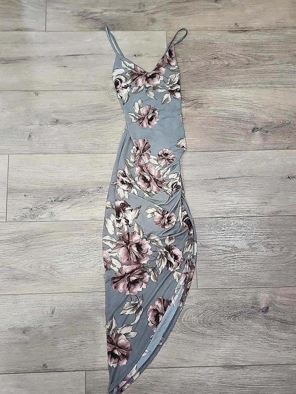 Windsor Feelin' The Floral Midi Dress Maxi Dress Blue & Pink Small